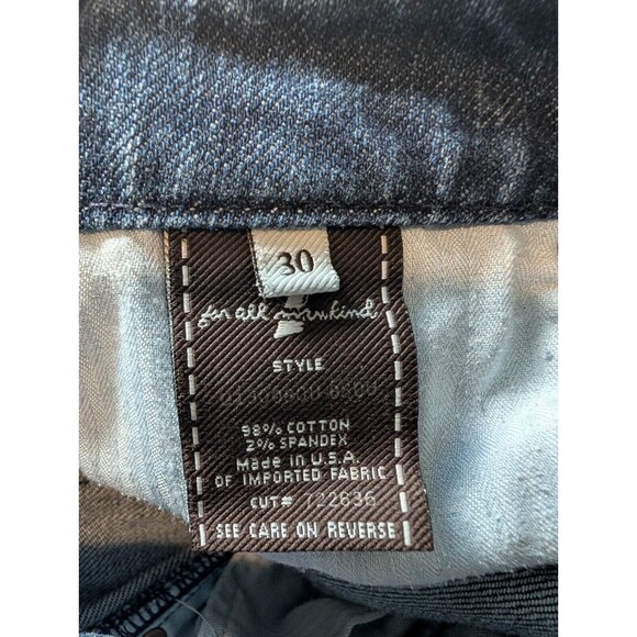 7 For All Mankind Blue Boot Cut Jeans - Picture 7 of 10